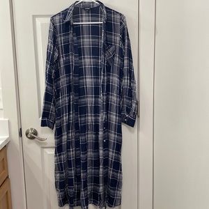 Express Plaid Shirt Dress